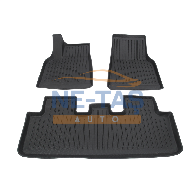 Tesla Model Y Juniper 2025 - // Model Y 2019-2025 Ön Arka 3D Trunk Mat Paspas Takımı