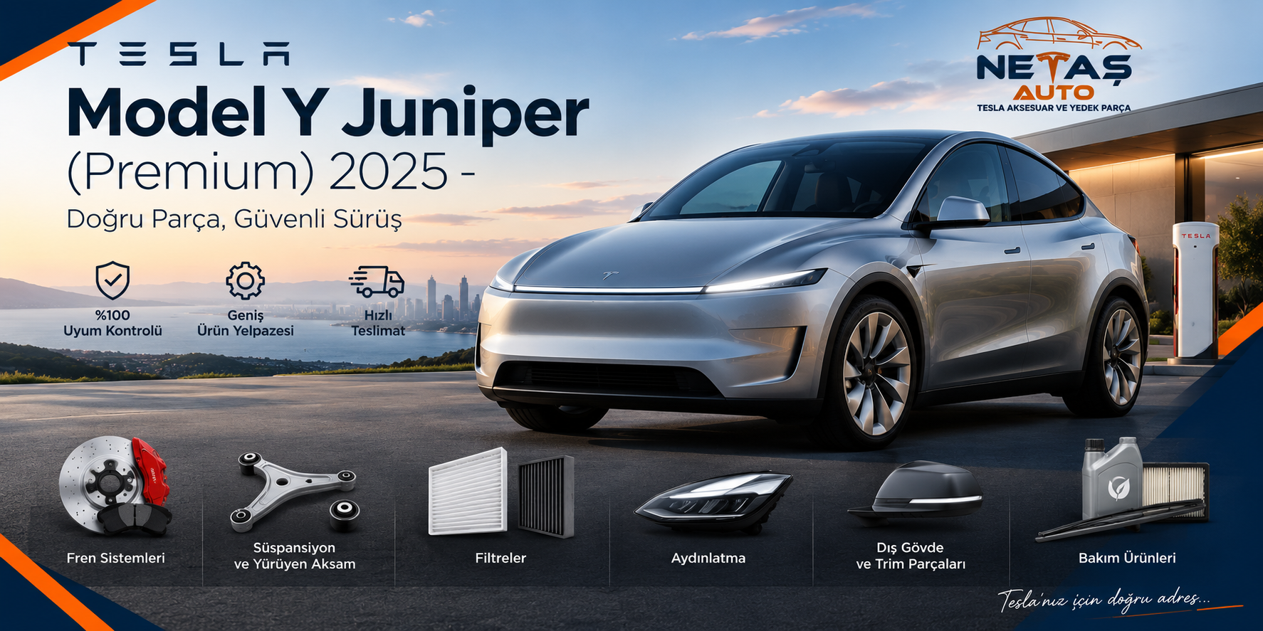 Tesla Model Y Juniper Premium 2025 Yedek Parça ve Aksesuar