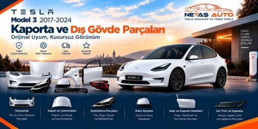 Model 3 Dış ve Kaporta Parçaları
