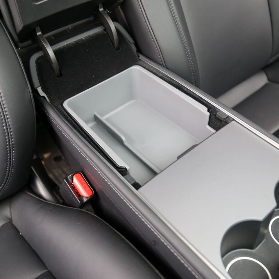 Tesla Model Y Kol Dayama Saklama Kutusu – ABS & PVC Kaymaz Organizer Tepsi