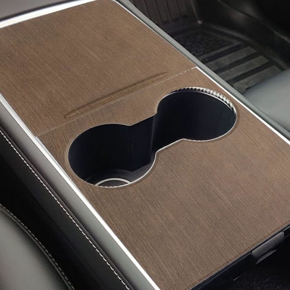 Tesla Model Y 2019-2024 // Model 3 Orta Konsol Kaplaması Mat Karbon
