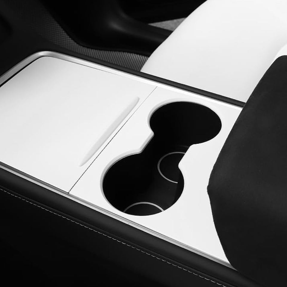 Tesla Model Y 2019-2024 // Model 3 Orta Konsol Kaplaması Mat Karbon