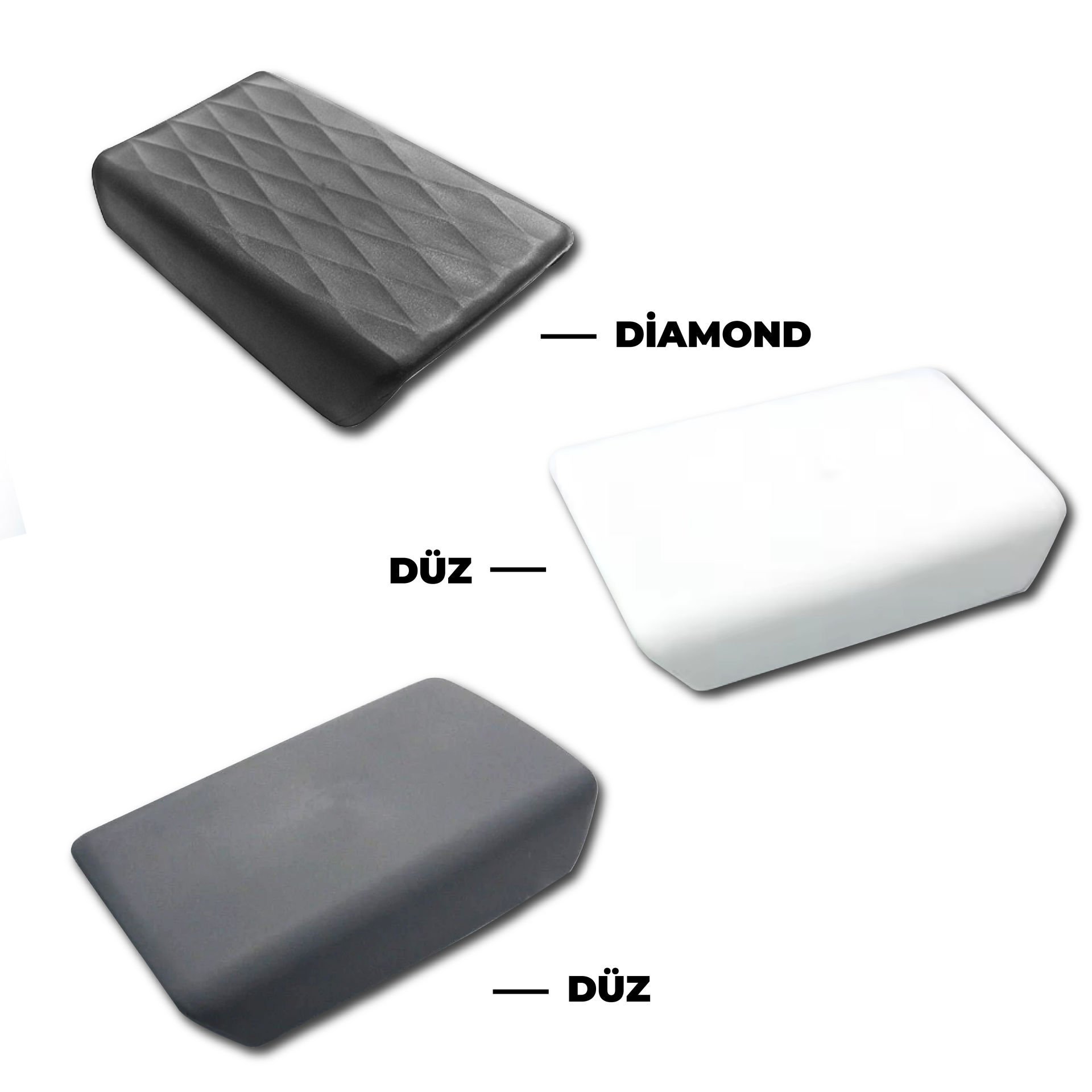 Tesla Model Y 2019-2024 Kol Dayama Kaplaması – TPE Kauçuk, Desenli