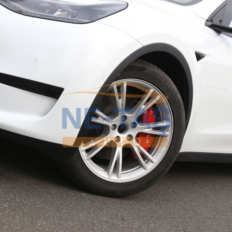 Tesla Model Y 2019-2024 Ön Arka Fren Kaliper Kapağı Takımı ( Kırmızı )