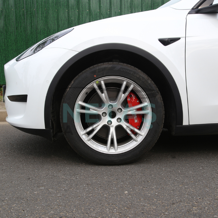 Tesla Model Y Ön Arka Fren Kaliper Kapağı Takımı – 4 Renk Seçeneği / Alüminyum, Sportif Görünüm Kırmızı