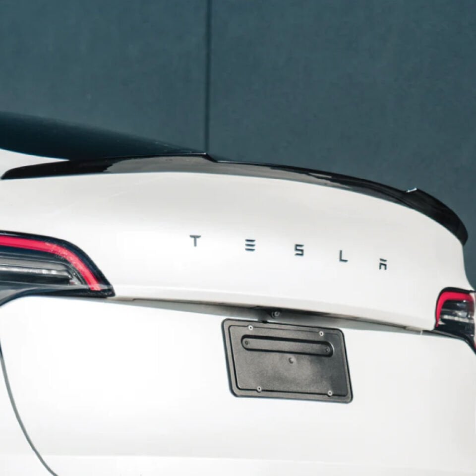 Tesla Model Y Sport Tip Arka Spoiler – Mat/Parlak Siyah, Mat Karbon - Aerodinamik & Su Geçirmez Mat Karbon