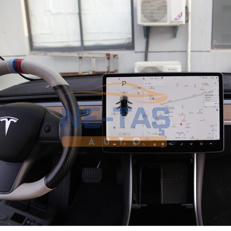 Tesla Model 3 Ekran Koruyucu – Mat Temperli Cam / Ultra İnce, Yansıma Önleyici, 0.25mm