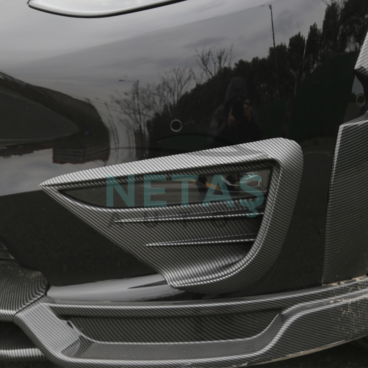 Tesla Model Y 2019-2025 Sis Farı Kaşı Stil 2