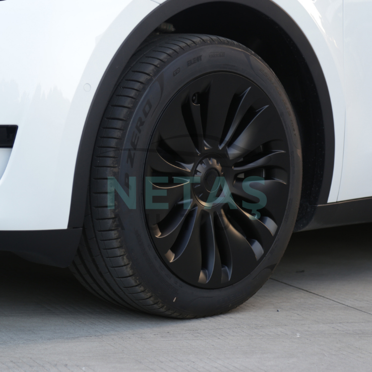 Tesla Model Y 2019-2025 Uberturbine V4 Jant Kapakları (4,Lü Set)