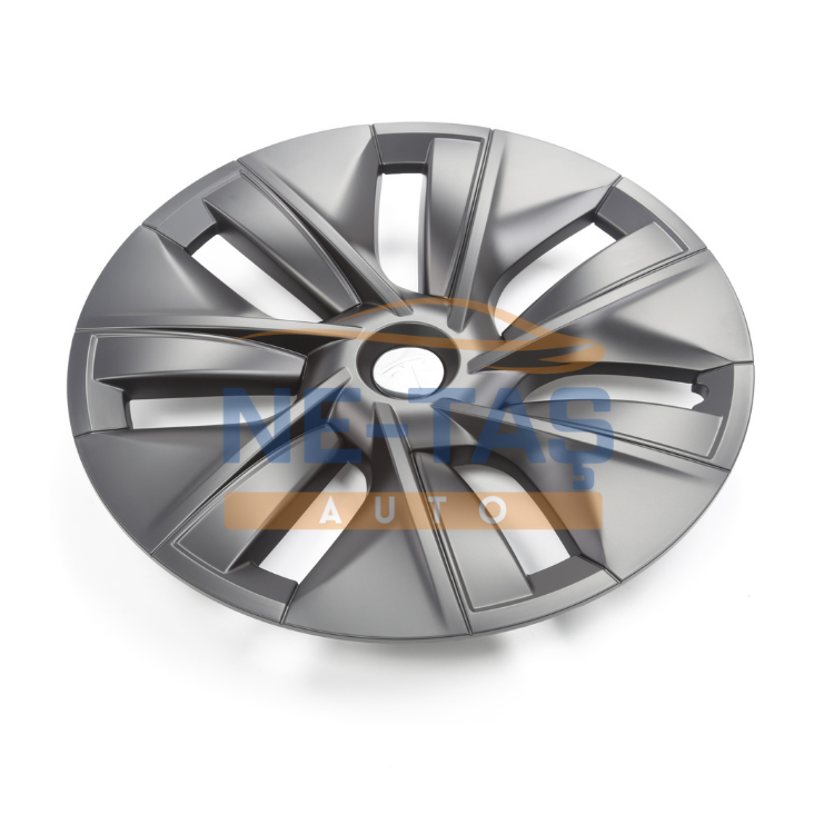 Tesla Model Y 2019-2024 Jant Kapakları Stil 7 – Mat Siyah (4,lü Set)