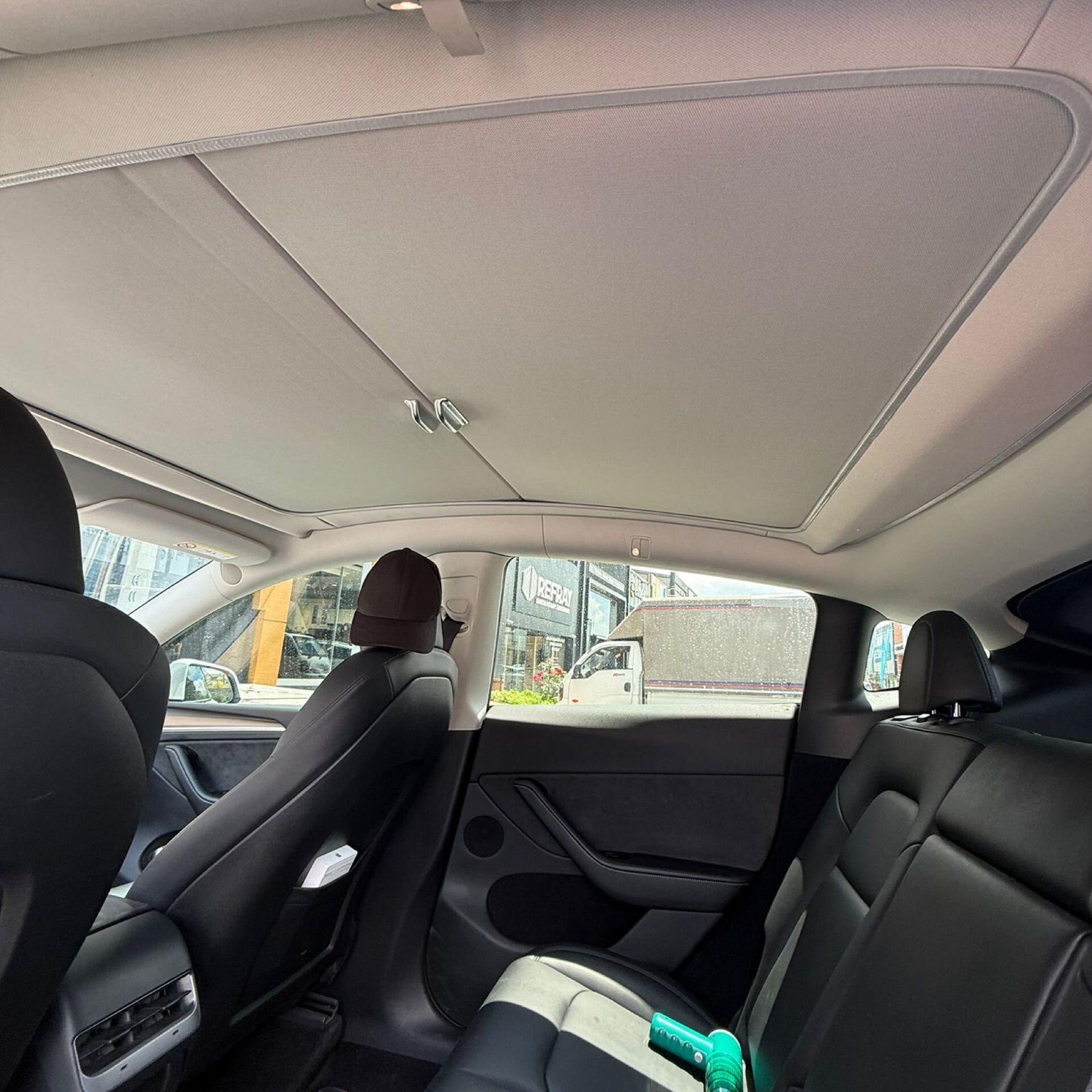 Tesla Model Y 2019-2025 Tavan Perdesi Gri OEM Uyumlu %100 Güneş Engelleme