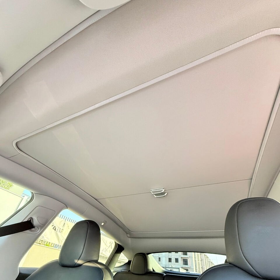 Tesla Model Y 2019-2025 Tavan Perdesi Gri OEM Uyumlu %100 Güneş Engelleme