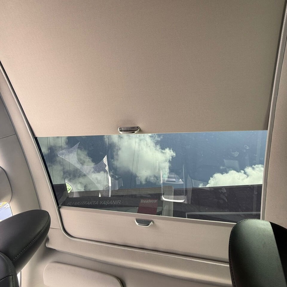 Tesla Model Y 2019-2025 Tavan Perdesi Gri OEM Uyumlu %100 Güneş Engelleme
