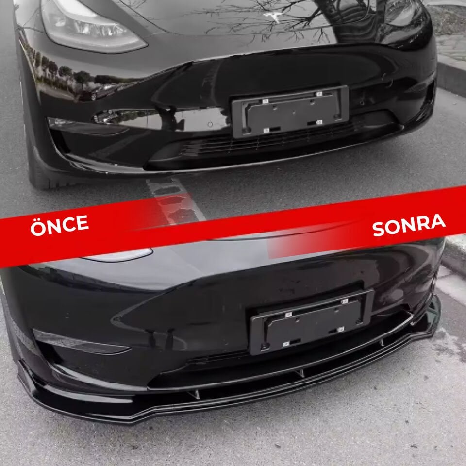 Tesla Model Y 2019 - 2025 Ön Tampon Spoiler Stil 1