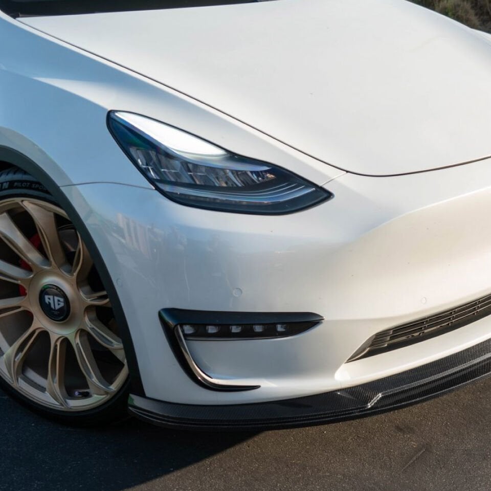 Tesla Model Y 2019-2024 Sis Farı Kaşı Stil 1