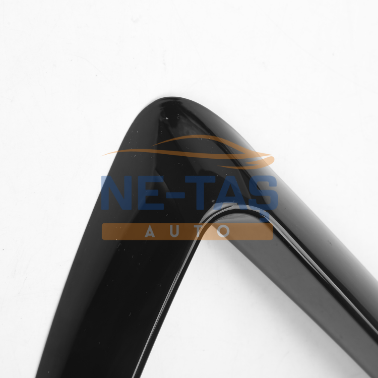 Tesla Model Y Sis Farı Kaşı Stil 1 – Parlak Siyah / Mat Karbon - ABS Parlak Siyah