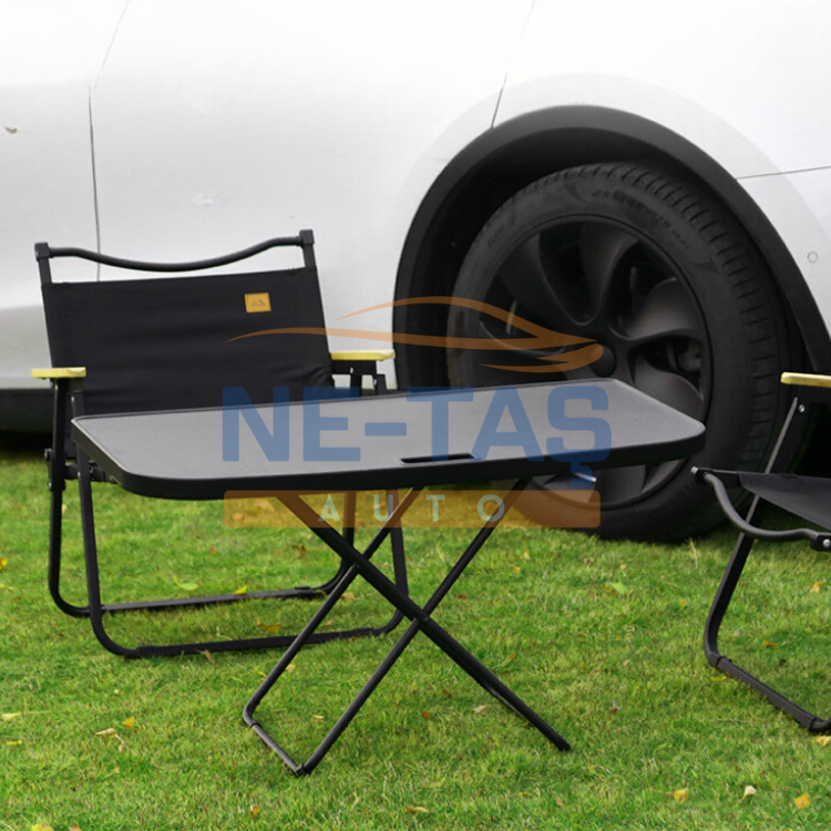 Tesla Model Y Juniper 2025- // Model Y 2019-2024 Katlanabilir Piknik & Kamp Masası (Arka Bagaj İçi Uyumlu)