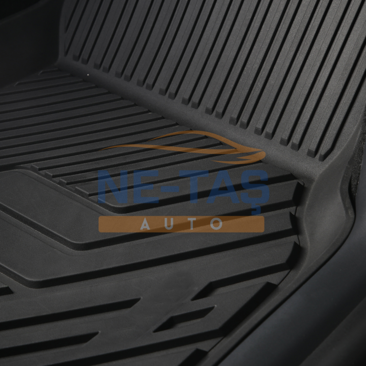 Tesla Model Y Juniper 2025 - // Model Y 2019-2025 Ön Arka Kauçuk Paspas Takımı (Desenli)