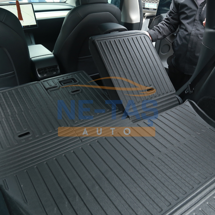 Tesla Model Y Juniper 2025 - // Model Y 2019-2024 Arka Bagaj Komple Havuzu (Arka Koltuk Sırt Koruma)