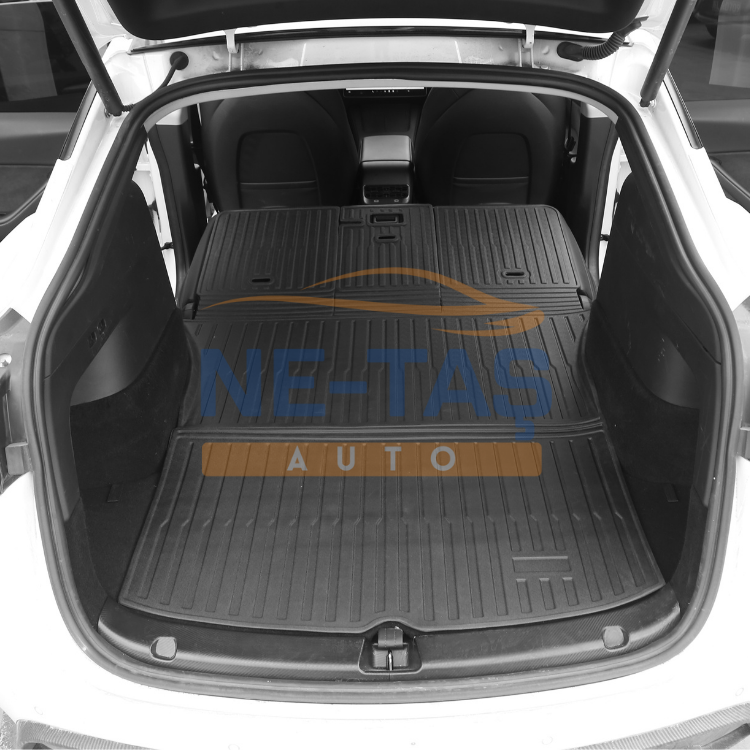 Tesla Model Y Juniper 2025 - // Model Y 2019-2024 Arka Bagaj Komple Havuzu (Arka Koltuk Sırt Koruma)