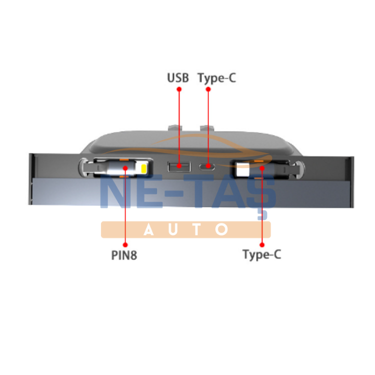 Tesla Model Y 2019-2024 USB Type-C Şarj Çoklayıcı Adaptör