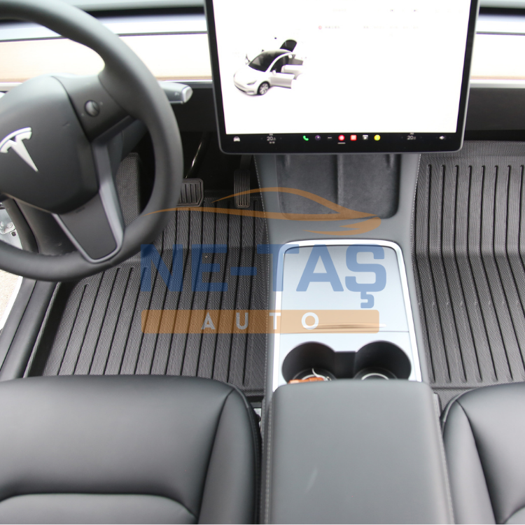 Tesla Model Y Juniper 2025 - // Model Y 2019-2025 Ön Arka 3D Trunk Mat Paspas Takımı