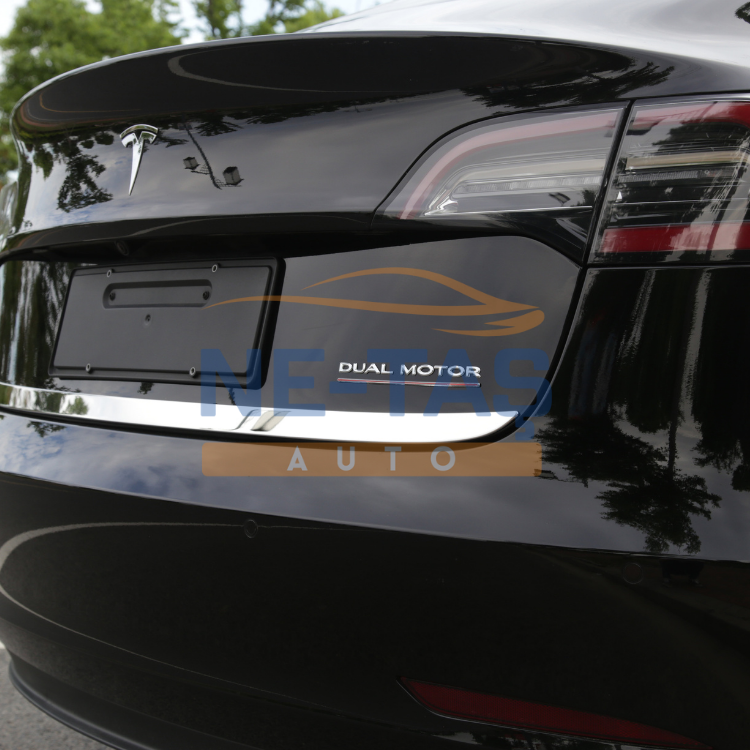 Tesla Model Y Juniper 2025 - // Model Y 2019-2025 Arka Dual Motor Yazısı Siyah