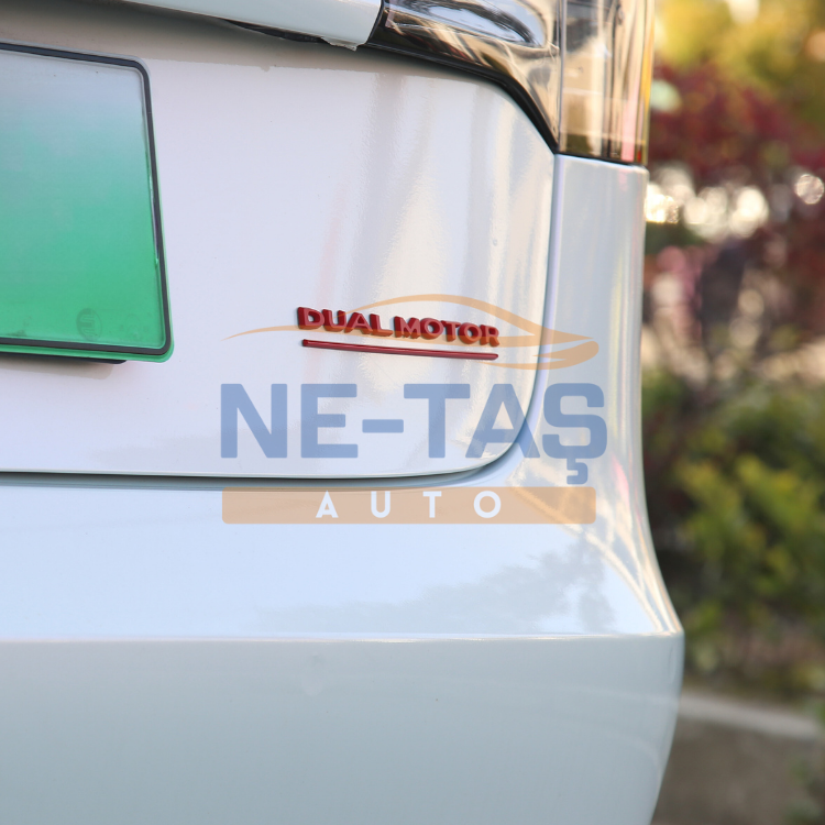 Tesla Model Y Juniper 2025 - // Model Y 2019-2025 Arka Dual Motor Yazısı Siyah