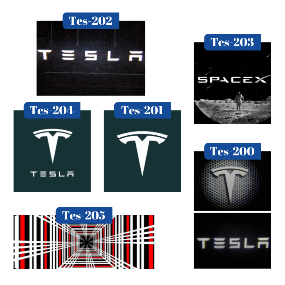 Tesla Model Y Juniper 2025- // Model Y 2019-2024 Araç Kapısı LED Projektör Işığı (Tesla) 1 Kutu 2 Adet