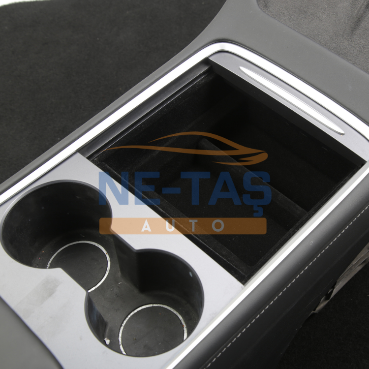 Tesla Model Y Juniper 2025- // Model Y 2019-2024 Orta Konsol Bölmeli Saklama Kabı Flock Kaplama