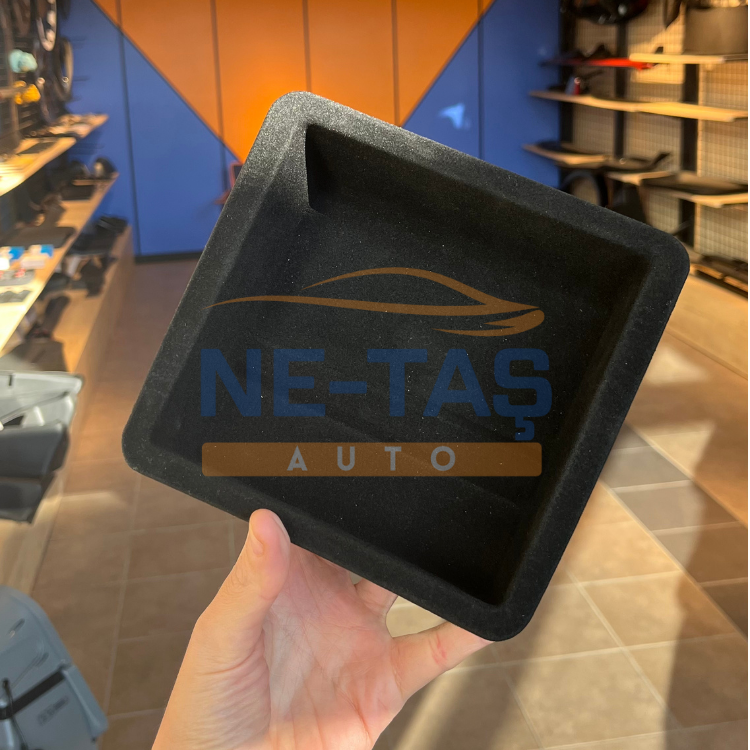 Tesla Model Y 2019-2024 Kol Dayama İç Saklama Kutusu Flock Kaplama