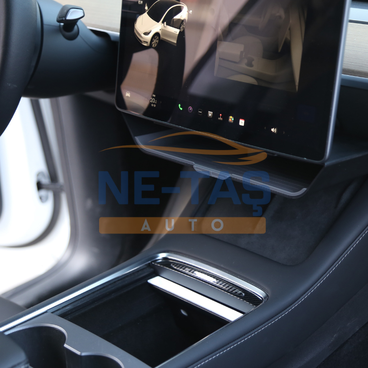 Tesla Model Y 2019-2025 Ana Gösterge Ekran Altı Saklama Kabı