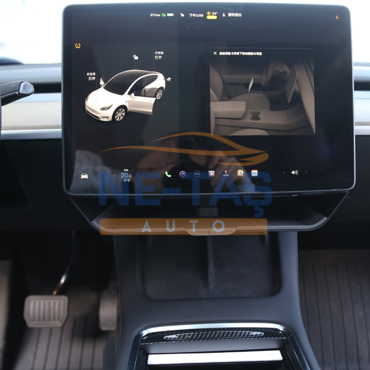 Tesla Model Y 2019-2025 Ana Gösterge Ekran Altı Saklama Kabı