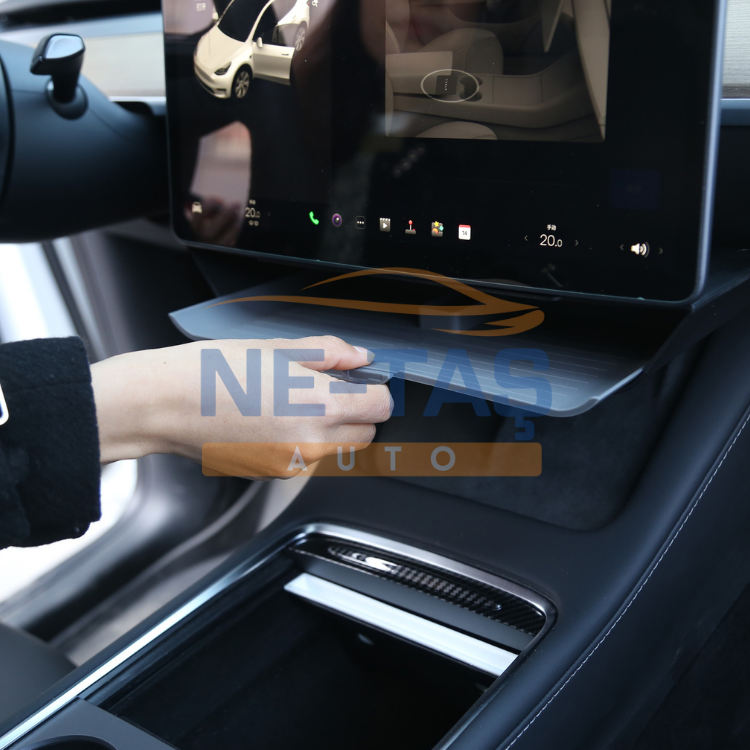 Tesla Model Y 2019-2025 Ana Gösterge Ekran Altı Saklama Kabı