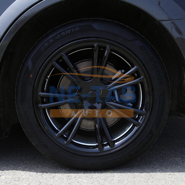 Tesla Model Y 2019-2025 S-Sport V2 Jant Kapağı Parlak Siyah