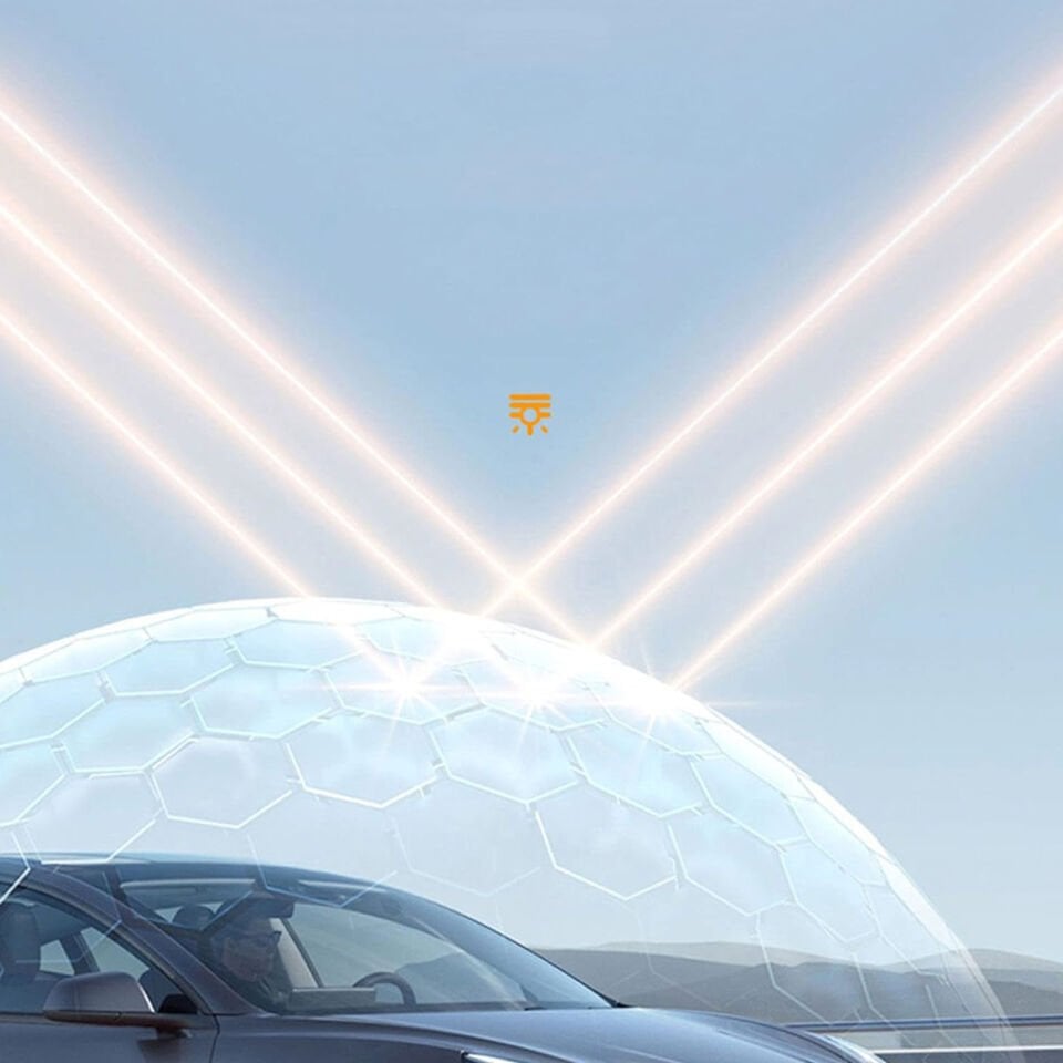 Tesla Model Y 2019-2025 Cam Tavan Güneşlik Esnek Telli