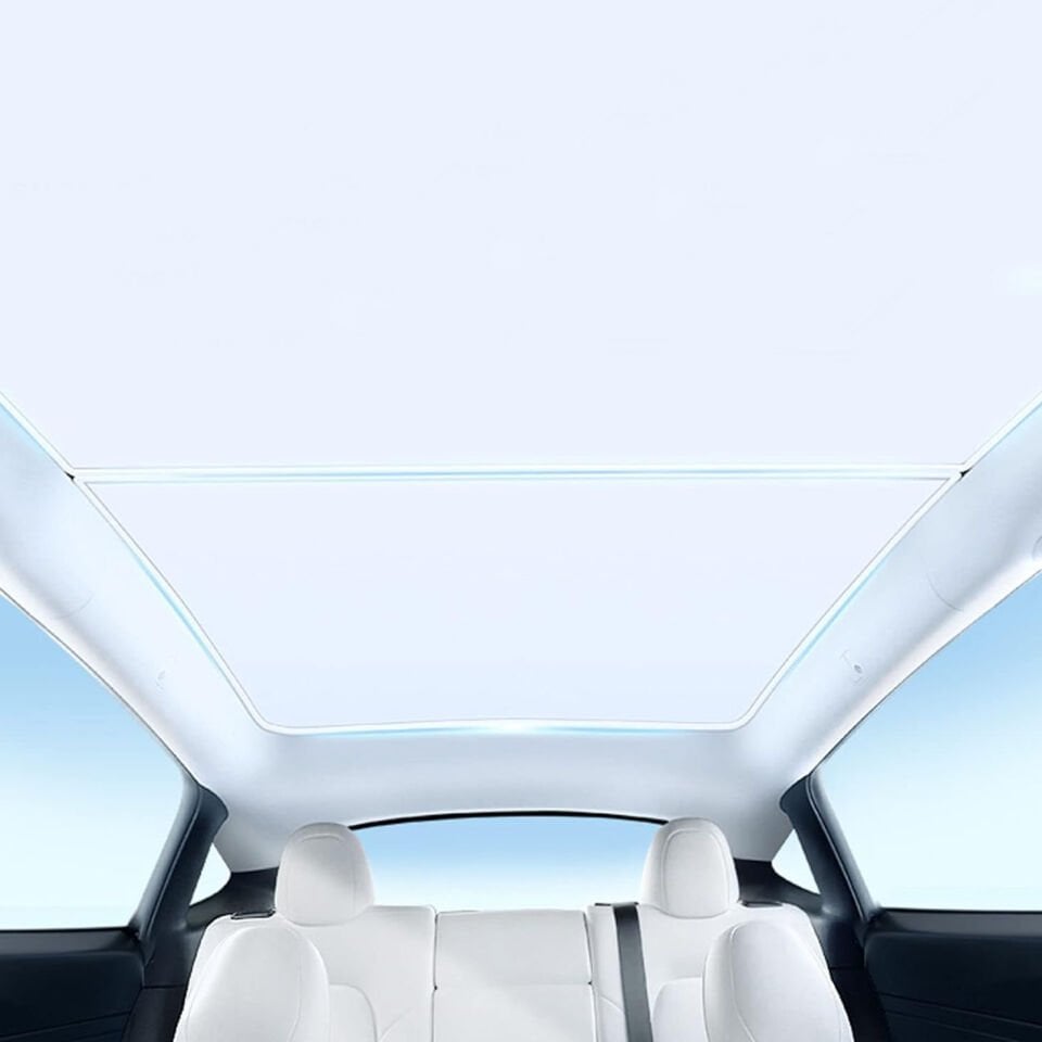 Tesla Model Y 2019-2025 Cam Tavan Güneşlik Esnek Telli