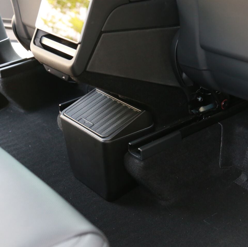 Tesla Model Y Juniper 2025-  Arka Yolcu Saklama Çöp Kutusu