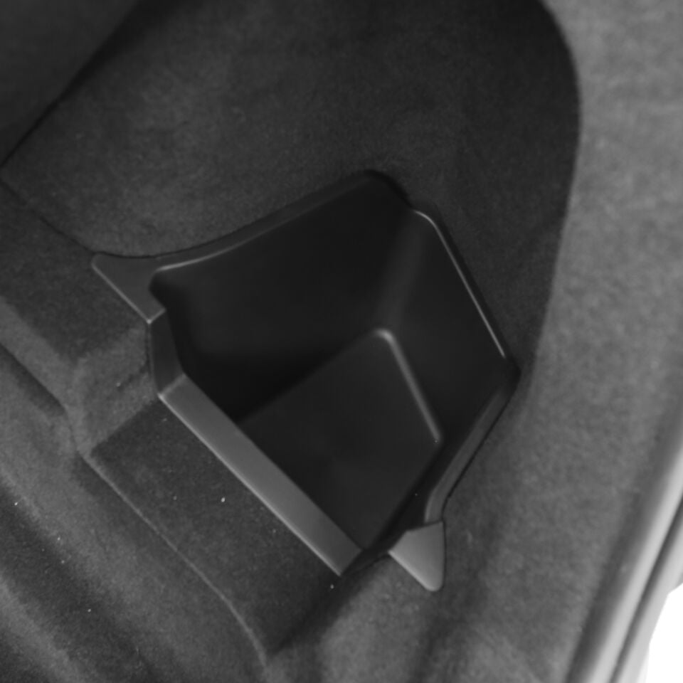 Tesla Model Y Juniper 2025 - Arka Bagaj Yan Saklama Kutuları ( Flock Kapaklı )