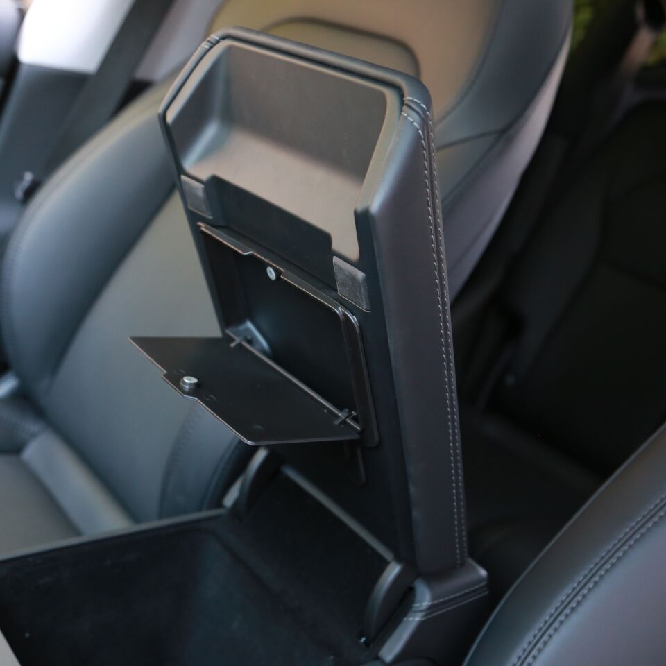 Tesla Model Y Juniper 2025 - Kol Dayama Arka Saklama Kutusu Bölmeli