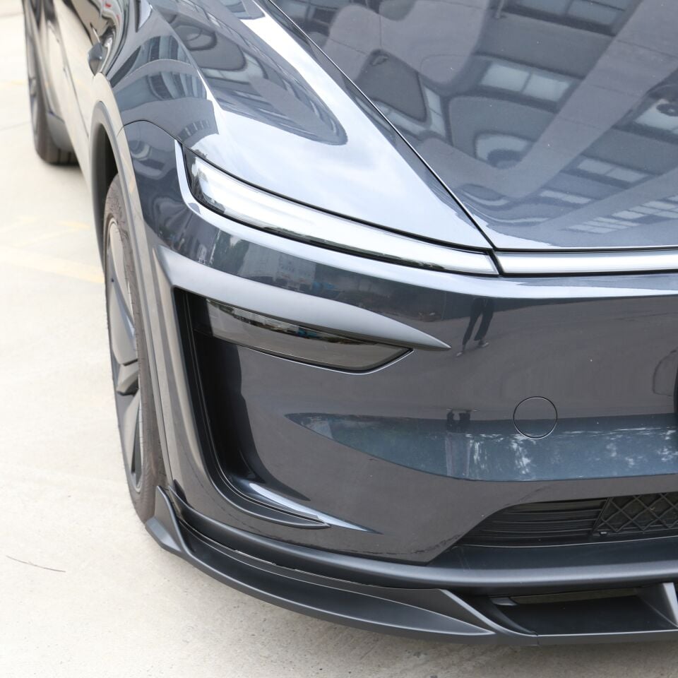 Tesla Model Y Juniper 2025 Sis Farı Kaşı V1 – Mat Siyah