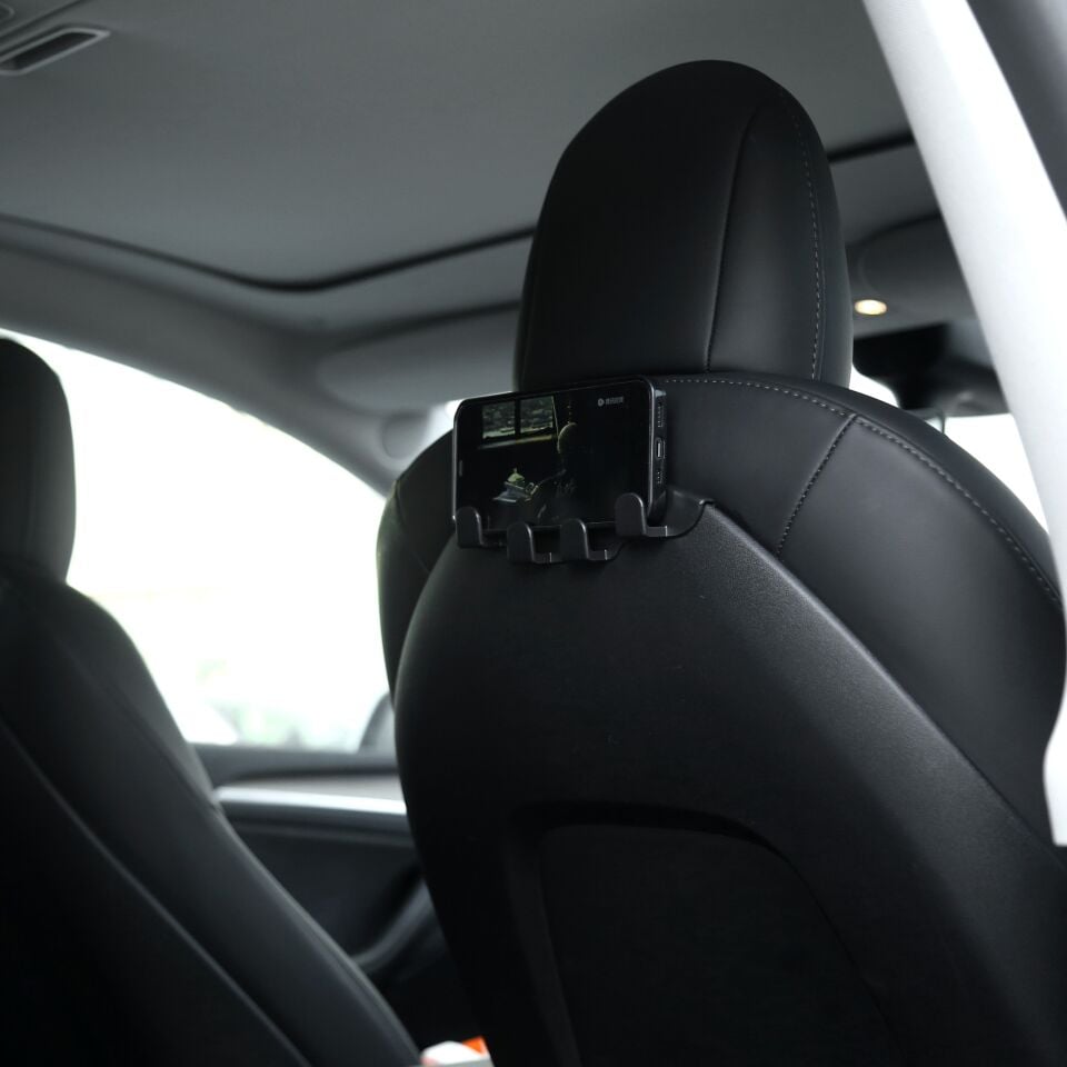 Tesla Model Y Juniper 2025 Ön Koltuk Askılık – Arka Yolcu Eşya Askısı