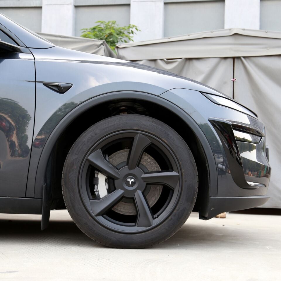 Tesla Model Y Juniper 2025 - /  19 İnç Jant Kapağı V1 Mat Siyah