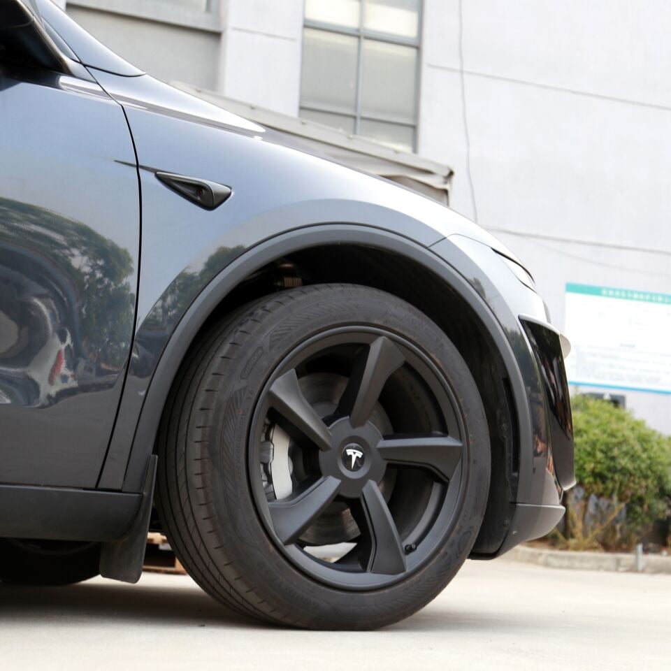 Tesla Model Y Juniper 2025 - /  19 İnç Jant Kapağı V1 Mat Siyah