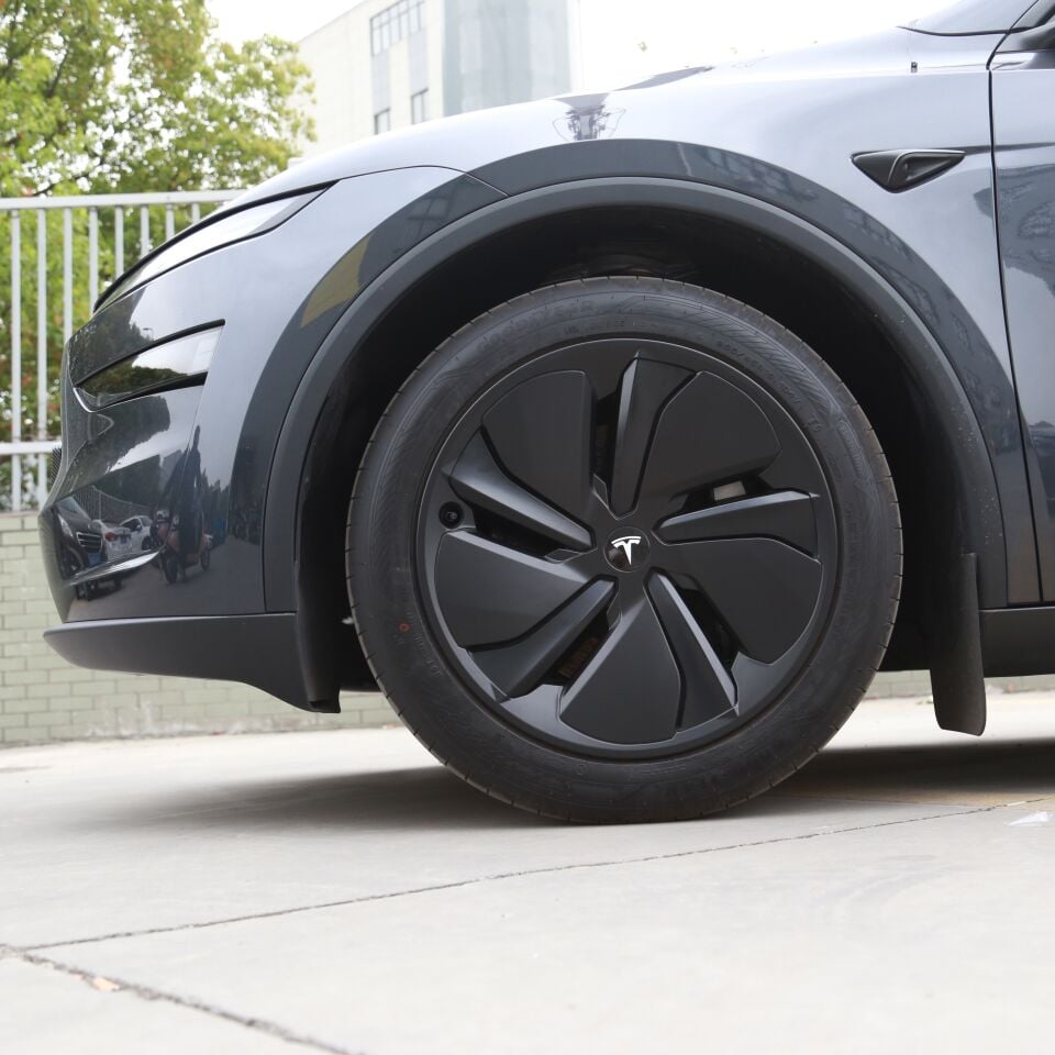 Tesla Model Y Juniper 2025 - / 19 İnç Jant Kapağı V2 Mat Siyah