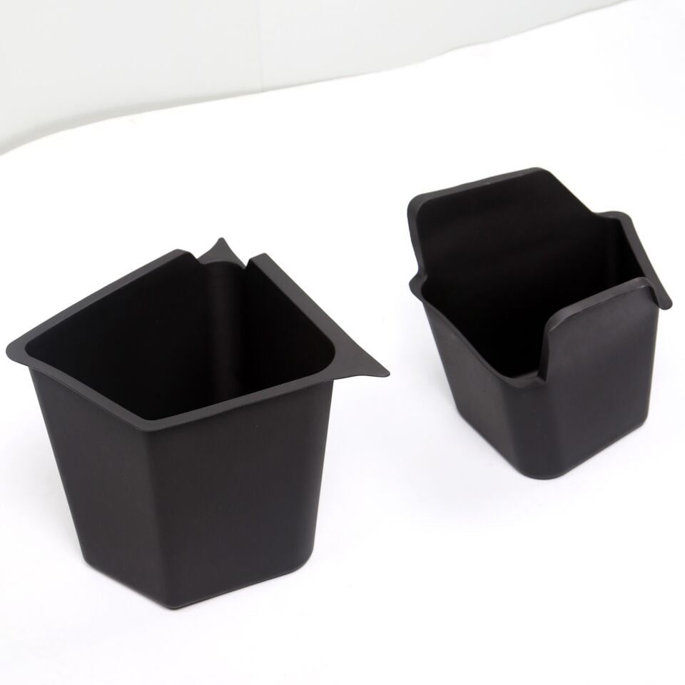 Tesla Model Y Juniper 2025 – Arka Bagaj Yan Saklama Kutuları V2 (Flock Kapaklı, 2’li Set)