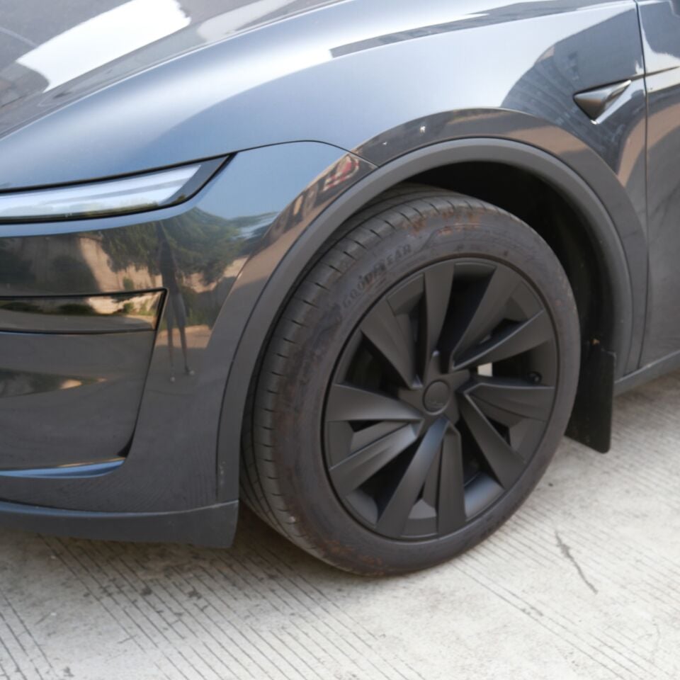 Tesla Model Y Juniper 2025 – 19 İnç V6 Mat Siyah Jant Kapağı (4’lü Set)
