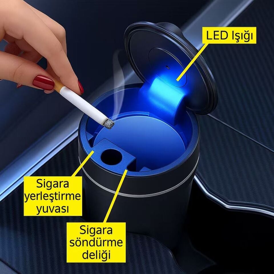 Tesla Model Y Juniper 2025 - Araç İçi Küllük Yükseklik 92 MM