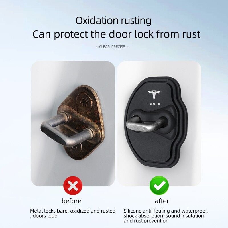 Tesla Model Y Juniper 2025 & Model Y 2019-2024 Kapı Kilit Lastiği – 4'lü Takım