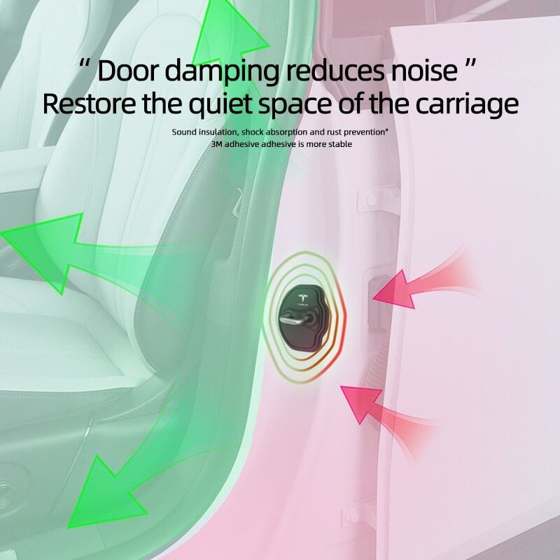 Tesla Model Y Juniper 2025 & Model Y 2019-2024 Kapı Kilit Lastiği – 4\'lü Takım